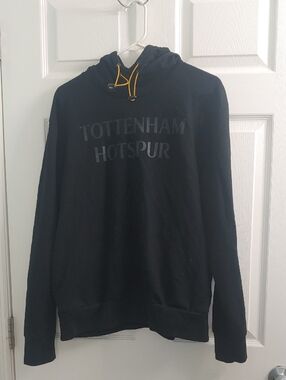 Tottenham Hotspur Official Black Hoodie Unisex Size XL